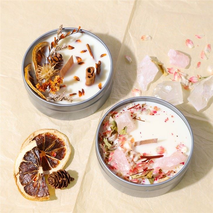 Luxury Dried Flower Scented Candles