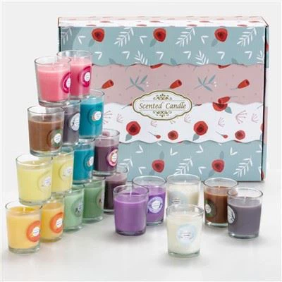 Velas votivas de cera natural de soja