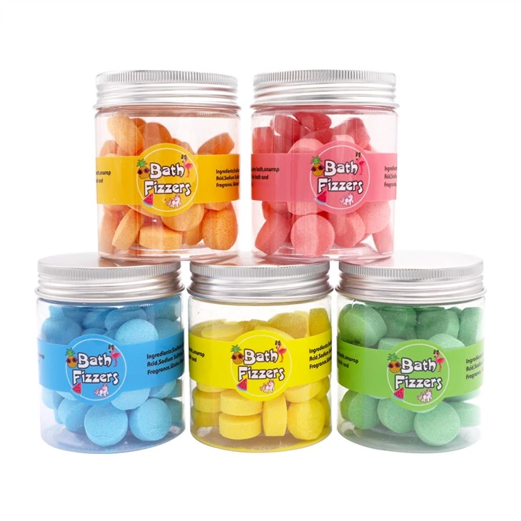 Pastilhas de corantes para água de banho