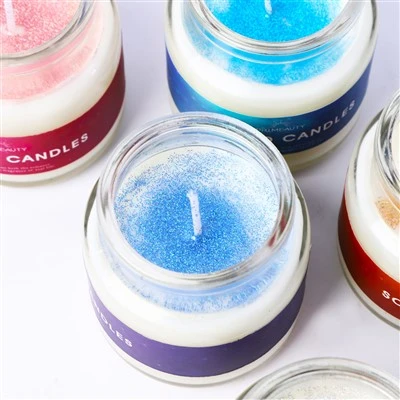 Velas perfumadas personalizadas em pote de vidro
