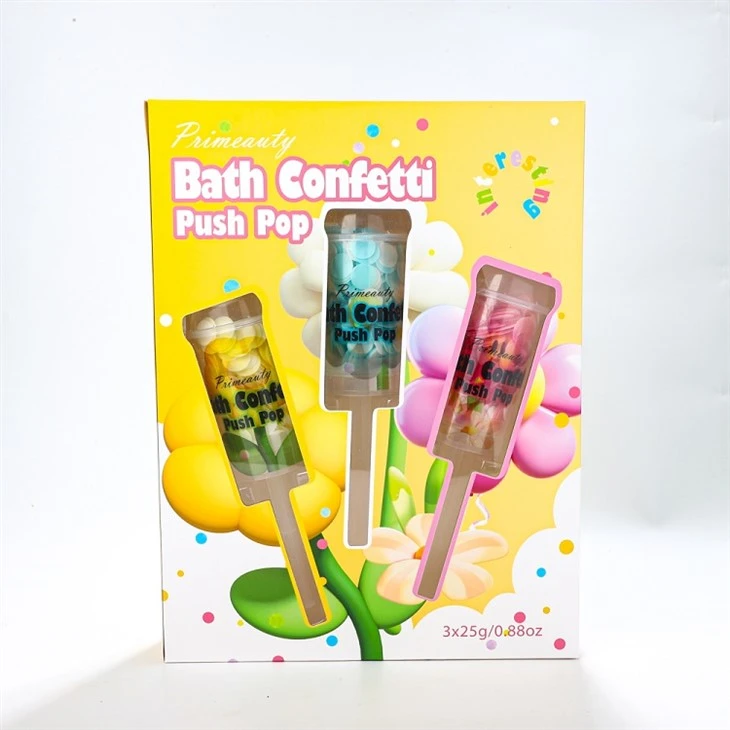 Confete de banho push pop